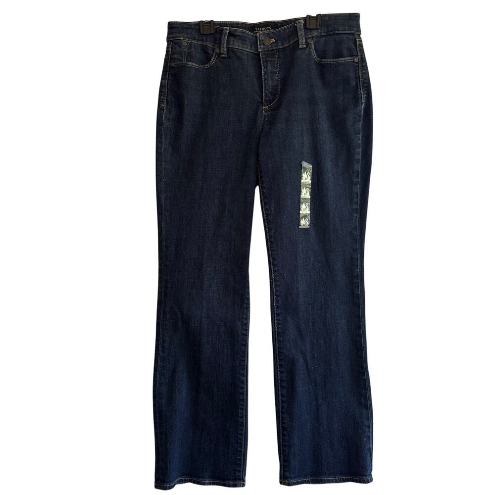 Talbots Jeans Bootcut Womens Petite Sz 8P 8 Flawless Five Pocket Blue Denim